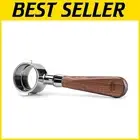 304 Stainless Steel 51mm Bottomless Portafilter with Wooden Handle for Espresso