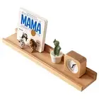 Floating Shelves Walnut Natural Wood Wall Shelves Picture Ledge for Home Livi...
