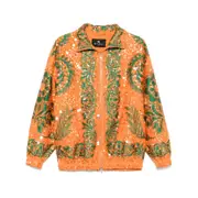 [Etro] Etro Sequin-embellished Bomber Jacket 40 IT ORANGE/GREEN