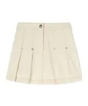 Palm Angels Pleated Mini Skirt XS light beige