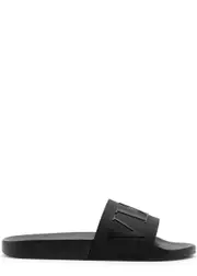Valentino Garavani Vltn Rubber Sliders - Black - 10 10