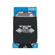 Gym Swps Dont Need A Permit For These Guns - Funny Novelty Stubby Holder With Base
