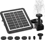 Portable Solar Fountain Pump 11 * 11cm - Solar Powered Water Fountain for Pond, Garden, and Outdoor Features, Eco-Friendly Solar Pond Aerator, Small Solar Water Fountain for Garden Decor