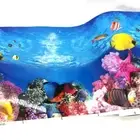 Aquarium Background Paper Landscape Sticker Aquarium Decor Aquascape Painting