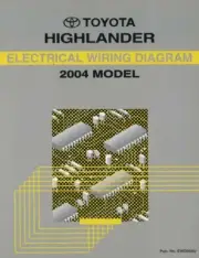 2004 Toyota Highlander Wiring Diagrams Schematics Layout Factory OEM