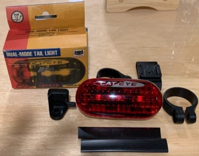 Rare 1970's Cat Eye TL-LD120 Dual-Mode Bicycle Tail Light New Old Stock Japan