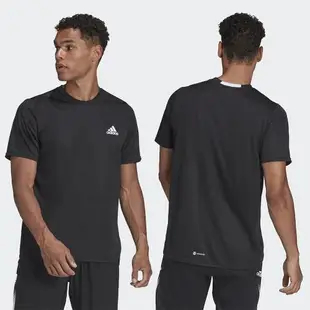 Adidas 男短袖上衣 T恤 訓練 吸濕排汗 黑/白【運動世界】HF7214/HF7215