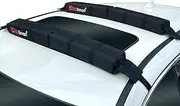 Soft Roof Rack Pads - Universal Car Soft Roof Rack Pad for Kayak Surfboard SUP Canoe Snowboard Paddle Board with Adjustable and Steady Tie-Down Straps