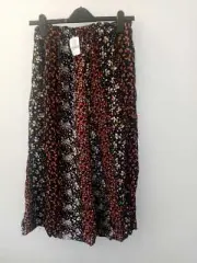 COOPERATIVE Floral Print Midi Skirt Multi Size M rrp £46 NH012 GG 06