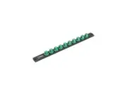 Wera Tools 05136422001 - 9602 Magnetic Socket Rail, 1/2', Empty, 30 mm x 370 mm