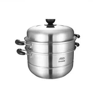 ASD愛仕達 304不鏽鋼雙層蒸鍋 30cm 電磁爐適用 蒸鍋 湯鍋 蒸煮鍋 鍋 鍋子 鍋具