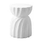 End Coffee Side Table Terrazzo Hourglass Concrete Stool Stand