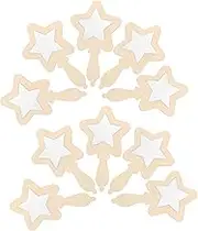 10pcs Wooden Mirrors Compact Safe DIY Craft Mirrors for Interactive Reflection Learning Durable for Self Recognition Activities