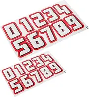 VICASKY 2Sets Bike Helmet Reflection Stickers of Small Number Decals for Bicycles Motorcycles Durable Visible Helmet Stickers for Enhanced Safety Versatile Use Helmets