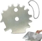 BBQ Scraper - Bristle-Free Metal Grill Scraper Tool,BBQ Grill Accessories, Kitchen Gadgets for Charcoal Grill Cleaning