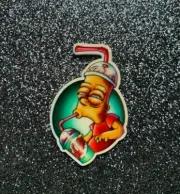 5pc. Bart's Brain Freeze, The Simpsons, Planar Resin Flatback