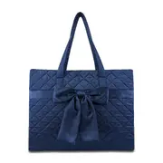 曼谷包 NaRaYa - 緞面蝴蝶結旅行包 - 深藍 (L號) 99C 旅行袋