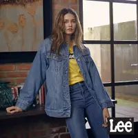 在飛比找蝦皮商城優惠-Lee 羊羔絨鋪棉牛仔外套 女 中淺藍 男朋友版型 101+