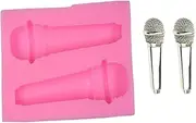 microphone Silicone Mold for Fondant,Sugarcraft Cake Decorating, Cupcake Topper, Epoxy Resin, Polymer Clay