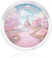 Glass Ashtray for Cigarettes Portable Decorative Modern Cigarette Ash Tray Sweet Land Round Cigar Ashtrays Holder Cute Cool Tabletop Ashtray for Office Home Indoor Outdoor
