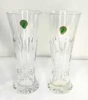 Waterford Crystal LOGAN Pilsner Glass Pair - New Authentic Discontinued *RARE**