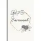 Savannah: 120 Pages Blank & Lined (6 x 9 inches) Personalized Name Journal Notebook with the name Savannah