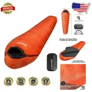 Ultra-Lightweight Mummy Sleeping Bag - 15℉-50℉ | Perfect for Hiking & Traveling