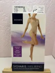 Sigvaris Suntan Well Being Compression Socks Knee SZ:B 15-20 Mmhg