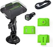 ZOLEO Universal Mount Accessory Kit Including RAM Twist-Lock Suction Cup Mount, DC Car Charger with USB Cable, and 3 Inserts –Belt Clip, Strap Infill Connector, and Camera Tripod Mount