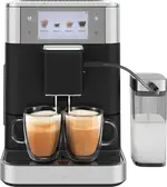 KitchenAid Fully Automatic Espresso Coffee Machine With Milk Container Cast Iron Black
