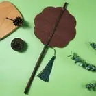 Natural Hanfu Group Fan Handmade Foldable Waist Fan for Home