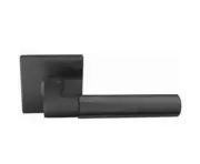 Flat Black Hercules Lever Modern Rosette Hercules Lever Neos Rosette Hercules