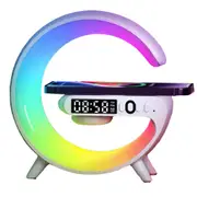 3 in 1 Night Light Bluetooth Speaker with Wireless Charger LED Night Light Bluetooth Speaker