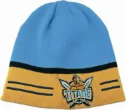 Gold Coast Titans NRL Switch Reversible Knit Beanie Hat Game Day Party Gift