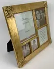 9.5" Square 5 Photo Collage Picture Frame Gold Ornate Corners Easel Back Kmart