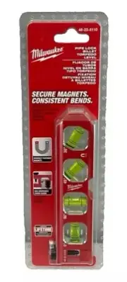 Milwaukee 6.5"Impact Resistant Magnetic Pipe Lock Billet Torpedo Level48-22-5110