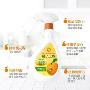 【橘子工坊】清潔劑 480ml -浴廁除垢 / 廚房去油