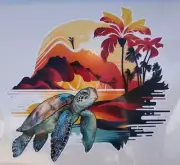 Turtle sticker vehicles, camper motorhome, truck, trailer, car