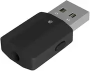 TEHAUX Wireless Audio Adapter Mini USB Transmitter Receiver Aux Jack Compact Design with LED Indicator Light Stream Music from Tv Smartphone and More