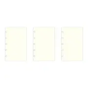 3x 32pc Filofax Pocket Notebook Paper Refill Office/School Stationery Plain WHT