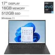 LG Gram 17" Intel Evo Platform Laptop 11th Gen Intel i7-1195G7 2560 x 1600 512GB