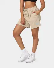 [NATIONAL COLLEGIATE ATHLETIC ASSC] National Collegiate Athletic Association Women's Unc Tar Heels Vintage Embroidered High Waisted Shorts Clay - Size 8 (S) 8 (S) Clay