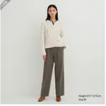 UNIQLO女裝網眼圓領開襟外套毛衣針織