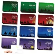120 Pcs Cards 4 x 6 Inch Postcards Assorted Greeting Cards Blank Note Nativity