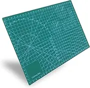 Self Healing Cutting Mat 11.81 in x8.66 in x0.15 in Rotary Cutting Mat Double Sided Use PVC Non Slip Material for Sewing, Crafts, Model, Quilting, Fabric, （A4,Verde Oscuro）