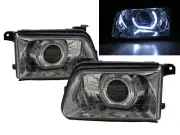 TT Fortigo 98-02 Pickup 4D Guide LED Angel-Eye HID Headlight CH for ISUZU RHD