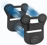 Body Camera Magnetic Mount Black Silicone Strong Suction Body Worn Camera Magnet Clip Stick to Clothes Suitable to All Universal Brand Body Camera/Body Cam/Body Cameras(4.72 x 3.93 inches)