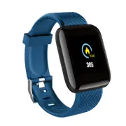 D13 1.3 Inch Color Screen Touch Wristband HR Blood Pressure Monitor Visible Message Show Smart Watch BLUE COLOR