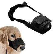Muzzle For Dogs - Adjustable Soft Dog Muzzle For Small Medium Large Dog, Air Mesh Training Dog Muzzles For Biting Barking Chewing - Breathable Mesh amp; Soft F