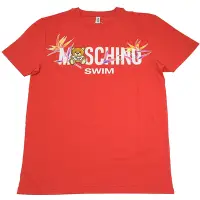 在飛比找Yahoo奇摩購物中心優惠-MOSCHINO SWIM 夏季小熊純色短T恤(紅)